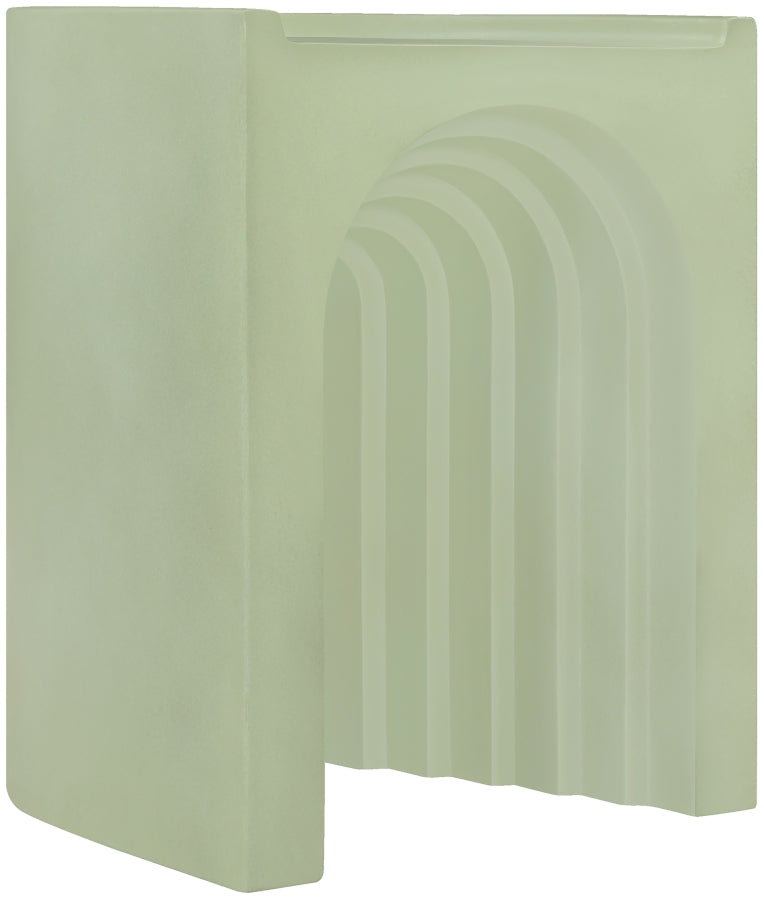 Avenda Concrete End Table in Green - 646Green-ET