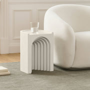 Avenda Concrete End Table in Taupe - 646Taupe-ET