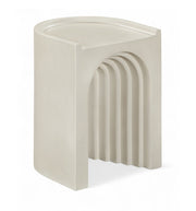 Avenda Concrete End Table in Taupe - 646Taupe-ET