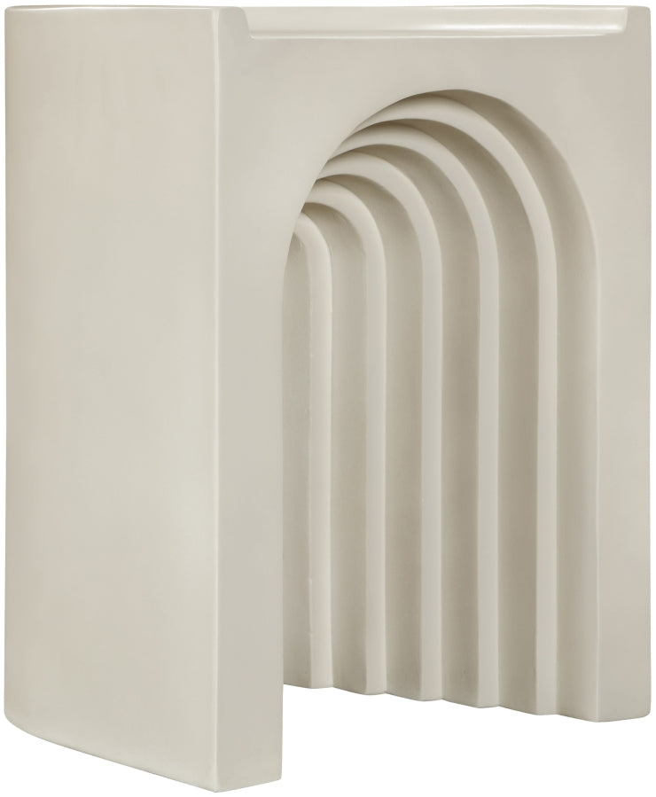Avenda Concrete End Table in Taupe - 646Taupe-ET