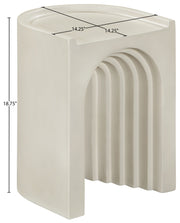 Avenda Concrete End Table in Taupe - 646Taupe-ET