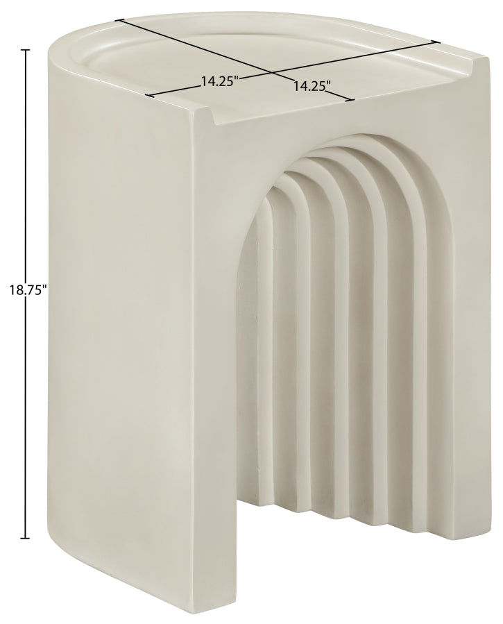 Avenda Concrete End Table in Taupe - 646Taupe-ET