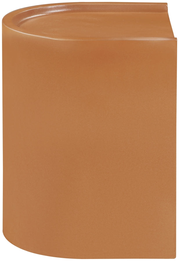 Avenda Concrete End Table in Terracotta - 646Terracotta-ET