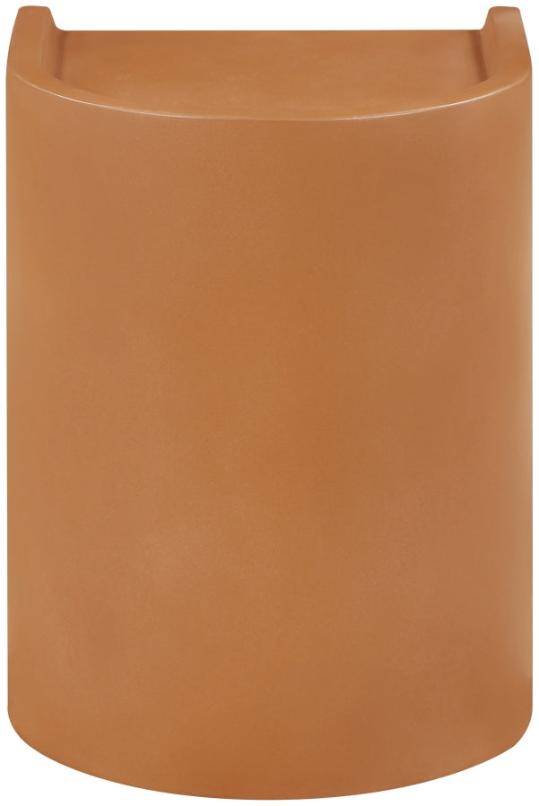 Avenda Concrete End Table in Terracotta - 646Terracotta-ET