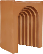 Avenda Concrete End Table in Terracotta - 646Terracotta-ET