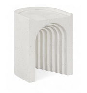 Avenda Concrete End Table in Terrazzo - 646Trzo-ET