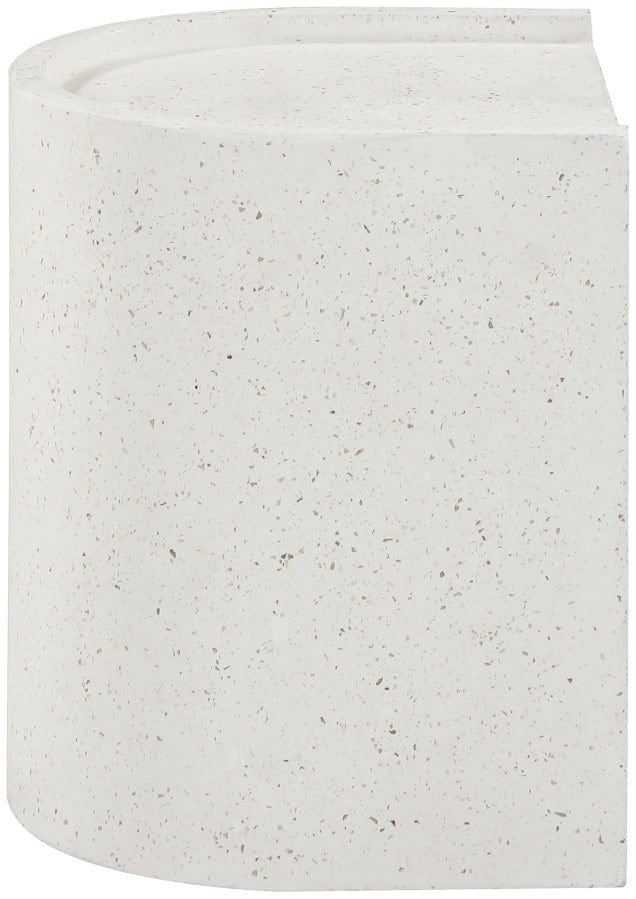 Avenda Concrete End Table in Terrazzo - 646Trzo-ET