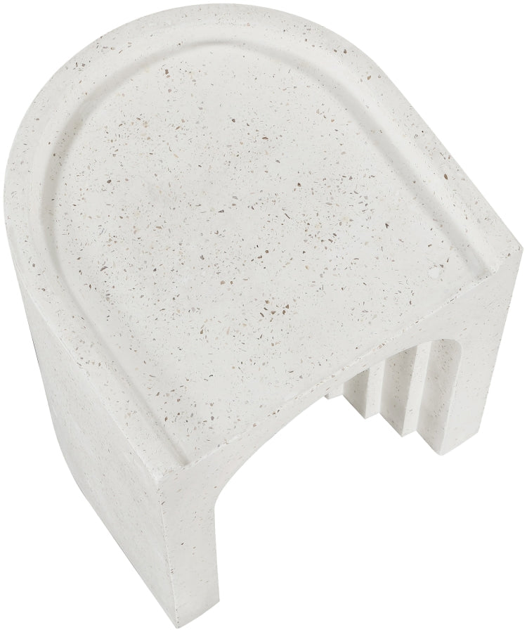 Avenda Concrete End Table in Terrazzo - 646Trzo-ET