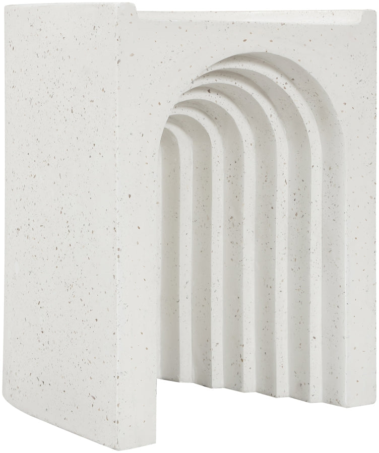 Avenda Concrete End Table in Terrazzo - 646Trzo-ET
