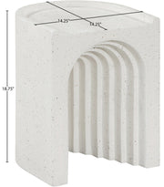 Avenda Concrete End Table in Terrazzo - 646Trzo-ET