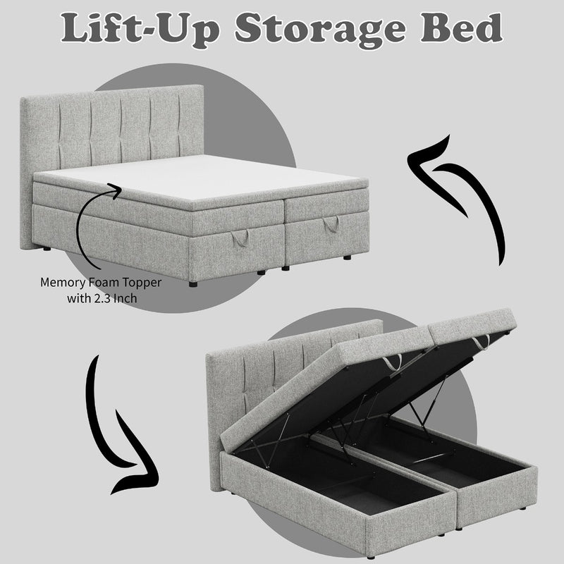 Avenia Queen Bed w/Storage - BD07212Q