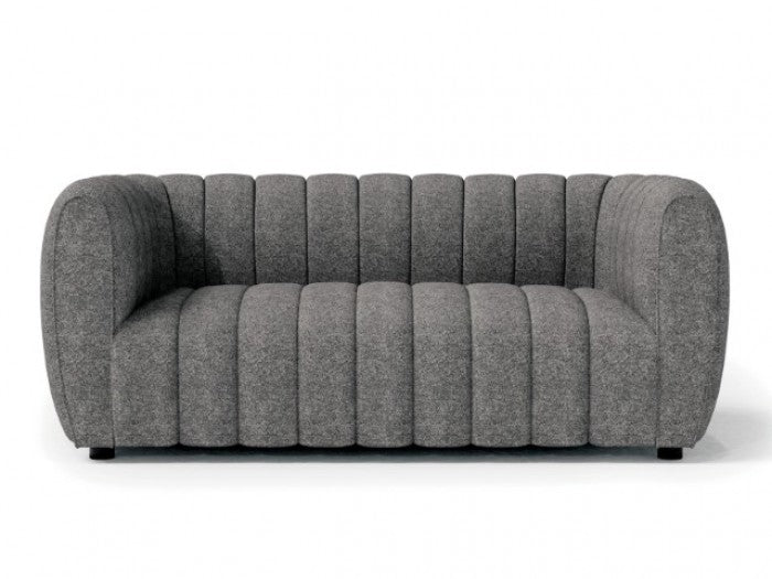 Aversa Charcoal Gray Loveseat - FM61002GY-LV