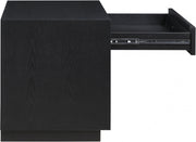 Avery Solid Wood And Ash Veneer Nightstand in Black - 872Black-NS