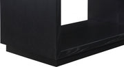 Avery Solid Wood And Ash Veneer Nightstand in Black - 872Black-NS