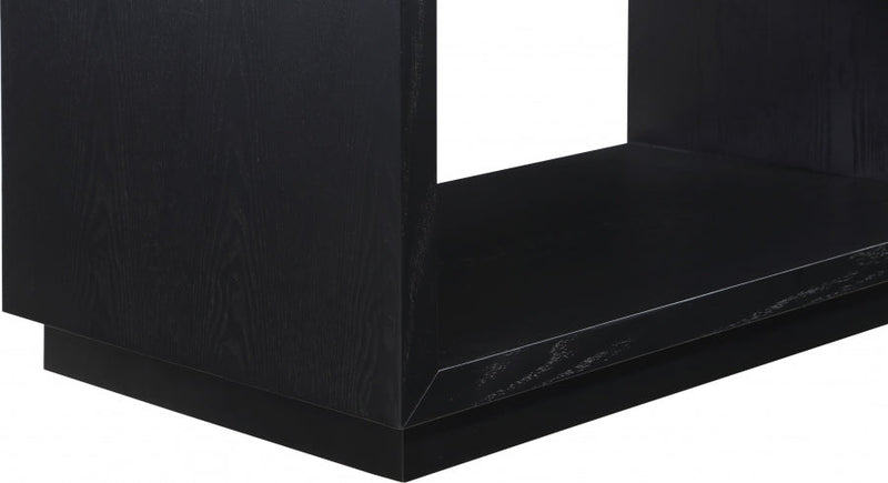 Avery Solid Wood And Ash Veneer Nightstand in Black - 872Black-NS