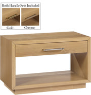 Avery Solid Wood And Ash Veneer Nightstand in Natural - 872Oak-NS