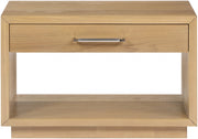 Avery Solid Wood And Ash Veneer Nightstand in Natural - 872Oak-NS