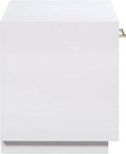 Avery Solid Wood And Ash Veneer Nightstand in White - 872White-NS