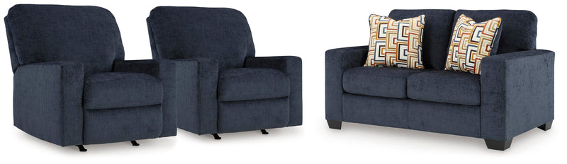 Aviemore Loveseat and 2 Recliners - 24303U4