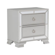 Avondale Silver Mirrored Upholstered Panel Bedroom Set - Gate FurnitureBedroom Set