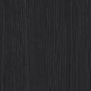 Avro Cane, Solid Wood And Oak Veneer 2pc. Desk in Black - 77051Black-T-2PC