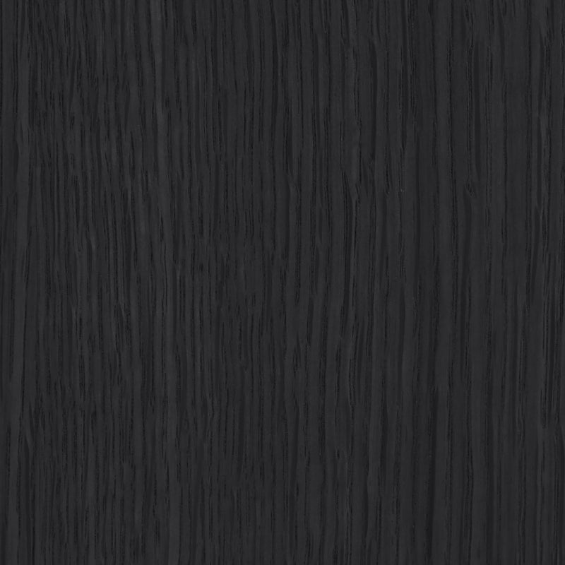 Avro Cane, Solid Wood And Oak Veneer 2pc. Desk in Black - 77051Black-T-2PC