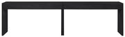 Avro Cane, Solid Wood And Oak Veneer 2pc. Desk in Black - 77051Black-T-2PC