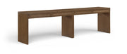 Avro Cane, Solid Wood And Oak Veneer 2pc. Desk in Brown - 77051Brown-T-2PC