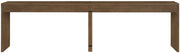 Avro Cane, Solid Wood And Oak Veneer 2pc. Desk in Brown - 77051Brown-T-2PC