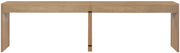 Avro Cane, Solid Wood And Oak Veneer 2pc. Desk in Natural - 77051Natural-T-2PC