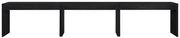 Avro Cane, Solid Wood And Oak Veneer 3pc. Desk in Black - 77051Black-T-3PC