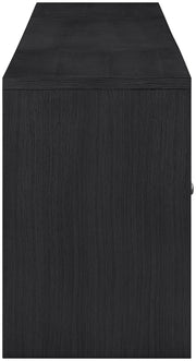 Avro Cane, Solid Wood And Oak Veneer 3pc. Desk in Black - 77073Black-T