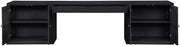 Avro Cane, Solid Wood And Oak Veneer 3pc. Desk in Black - 77073Black-T