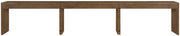 Avro Cane, Solid Wood And Oak Veneer 3pc. Desk in Brown - 77051Brown-T-3PC