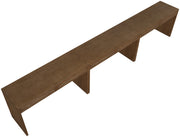 Avro Cane, Solid Wood And Oak Veneer 3pc. Desk in Brown - 77051Brown-T-3PC