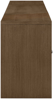 Avro Cane, Solid Wood And Oak Veneer 3pc. Desk in Brown - 77073Brown-T