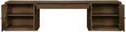 Avro Cane, Solid Wood And Oak Veneer 3pc. Desk in Brown - 77073Brown-T