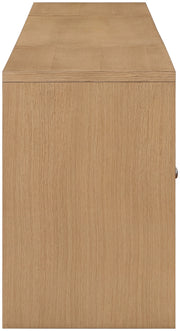 Avro Cane, Solid Wood And Oak Veneer 3pc. Desk in Natural - 77073Natural-T