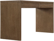 Avro Cane, Solid Wood And Oak Veneer Desk in Brown - 77051Brown-T