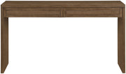 Avro Cane, Solid Wood And Oak Veneer Desk in Brown - 77051Brown-T