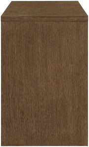 Avro Cane, Solid Wood And Oak Veneer Desk in Brown - 77051Brown-T
