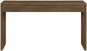 Avro Cane, Solid Wood And Oak Veneer Desk in Brown - 77051Brown-T