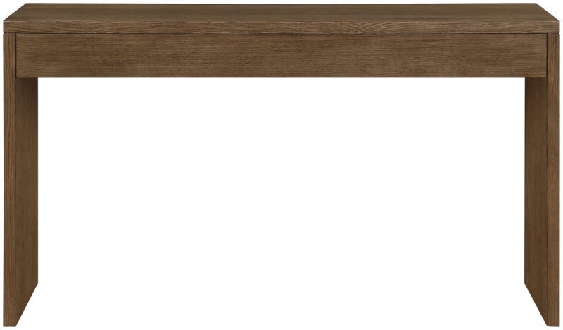 Avro Cane, Solid Wood And Oak Veneer Desk in Brown - 77051Brown-T