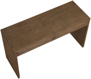 Avro Cane, Solid Wood And Oak Veneer Desk in Brown - 77051Brown-T