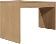 Avro Cane, Solid Wood And Oak Veneer Desk in Natural - 77051Natural-T