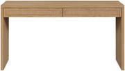Avro Cane, Solid Wood And Oak Veneer Desk in Natural - 77051Natural-T