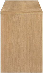 Avro Cane, Solid Wood And Oak Veneer Desk in Natural - 77051Natural-T