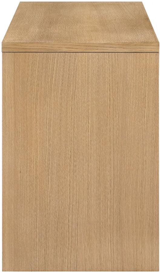 Avro Cane, Solid Wood And Oak Veneer Desk in Natural - 77051Natural-T