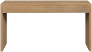 Avro Cane, Solid Wood And Oak Veneer Desk in Natural - 77051Natural-T