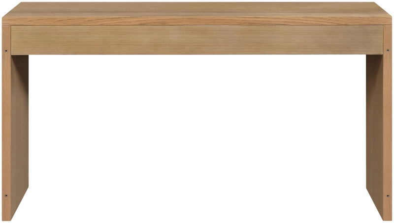 Avro Cane, Solid Wood And Oak Veneer Desk in Natural - 77051Natural-T